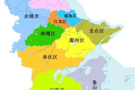 宁波市行政区划图图片