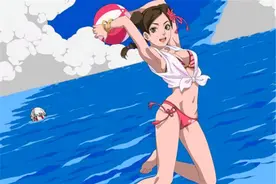 火影：当9位美女忍者换上泳装，雏田纲手美如画，千代婆婆不服老图片