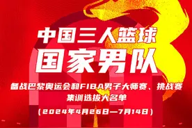 中国三人男篮奥运集训名单公布：张宁领衔，朱松玮、赵嘉仁在列图片