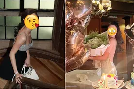 前TVB小花退圈创业，自己做模特宣传！原来她真有超多富豪朋友图片