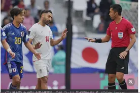 日本队被马宁判罚点球，伊朗人赞不绝口，日本球迷多少有些微词！图片