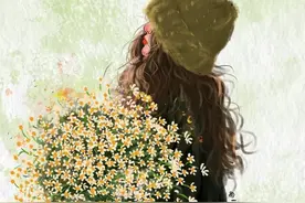女生头像 一起走花路图片
