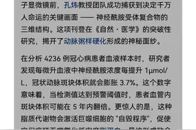预防心肌梗死等严重心脑血管病，也许神经酰胺比低密度蛋白更重要图片