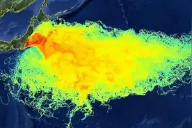 研究表明:日本核污水排海，在240天到达中国 1200天后覆盖北太平洋图片