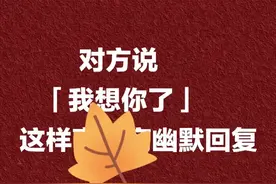 对方说我想你了，这样幽默回复他图片