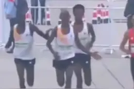 北京半马何杰事件再升级！肯尼亚选手道出真因！他是不是“兔子”图片