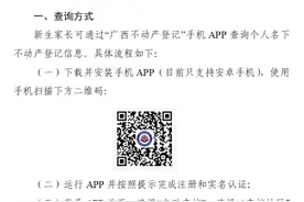 方便新生入学！百色市不动产登记信息证明“掌上查”图片