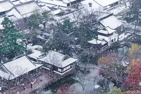 最新实拍丨一场浪漫冬雪，让苏州美出圈！图片