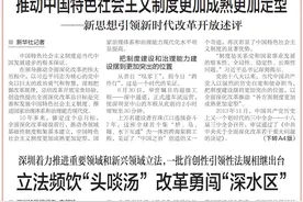 【深圳特区报】立法频饮“头啖汤” 改革勇闯“深水区”图片