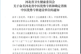 喜报！邯郸市48个专科被命名为河北省中医优势专科图片
