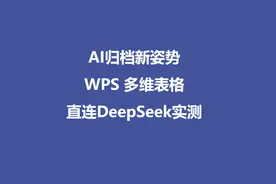 AI归档新姿势：WPS 多维表格直连DeepSeek实测图片