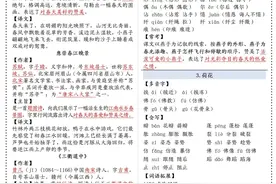 三年级下册语文课课贴【彩色】图片