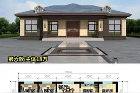 农村1层别墅5套精品选择，造价不到20万，户型图纸快收藏图片