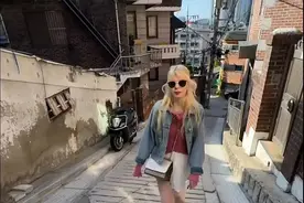 欧洲妹子吐槽韩国，环境跟印度没差别，最繁华地方不如中国小县城图片