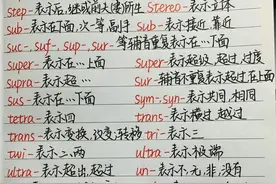 英语单词常用前缀+后缀！真的太绝了图片