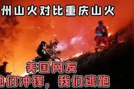 重庆山火与加州大火对比，美国网友感慨：中国人5天就熄灭山火图片