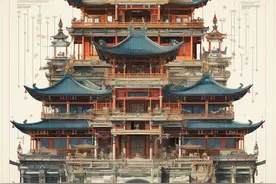 Ai还原宋代古建筑魅力，细品千年建筑神韵！(请一定要放大看细节)图片