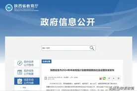 陕西省各市2024年中央特岗计划教师招聘岗位及设置标准发布图片