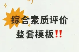 高中阶段综合素质评价填写，整套模板图片