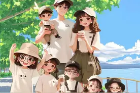 宫崎骏的夏天｜亲子家庭全家福头像一家三口一家十口图片