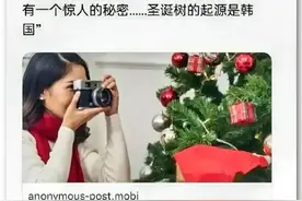 “圣诞树起源自韩国！”日本网民每年拿出来群嘲一遍的经典老梗图片