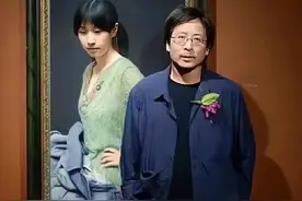 画家冷军：一幅肖像画了1年，模特忍不了跑了，后来画卖了7015万图片
