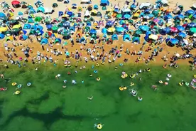 大连旅游，十个外地游客欢迎的海边浴场图片
