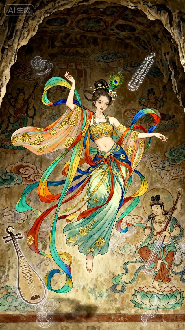 甘肃敦煌莫高窟，世界壁画的明珠