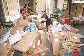 年货采买很火热！厦门多家快递网点迎来寄递高峰图片
