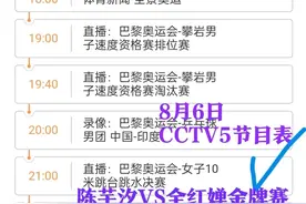 中央5台直播单人10米跳水决赛，全红婵VS陈芋汐 附CCTV5节目表！图片