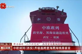 中欧班列(西安)升级版跨里海黑海线路首发图片