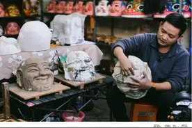 非遗大头宝宝面具制作技艺图片