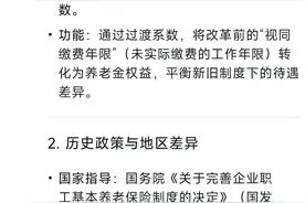 过渡性养老金中的过渡系数图片