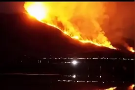 深夜紧急扑救！广东清远高铁站附近突发山火图片