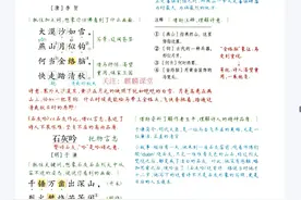 25春新版六年级语文下册第十课《古诗三首》超全笔记预习助手图片