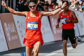 何杰打破汉马中国籍男子赛会纪录，赛前称未给自己规定目标成绩图片