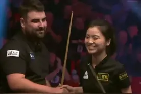 巾帼不让须眉！中国00后斯诺克女选手白雨露战胜威尔士男选手晋级，此前曾连续三轮击败男选手图片