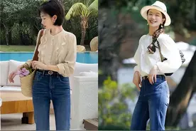 终于找到“牛仔裤”的正确搭配思路了！照着模板穿，想不时髦都难图片