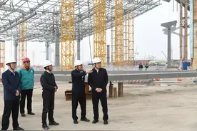 韦韬调研机场三期项目建设图片