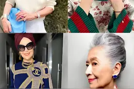 等你到了六七十岁，少戴金饰、花丝巾！换成这3种配饰，洋气高级图片
