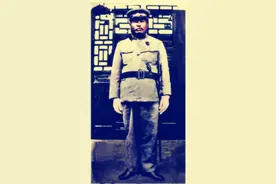 1933年，奉系将领汤玉麟一张罕见留影，一身戎装，威风凛凛图片