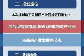 一图读懂 | 丰台王佐新质产业园这两个街区控制性规划草案图片