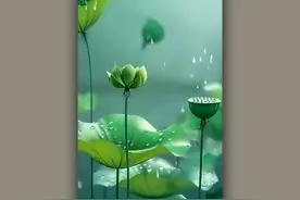 5K壁纸：荷塘，麦子，流金图片