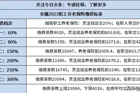 安徽2023养老保险缴费标准，算居民养老和职工养老缴费和待遇图片
