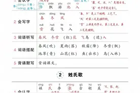 一年级下册语文学习笔记图片