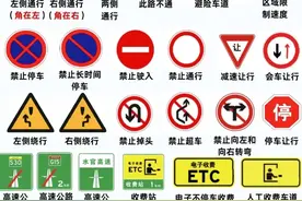 科目一考试必看超全标志图！驾考科目一标识题速记技巧|科一技巧图片