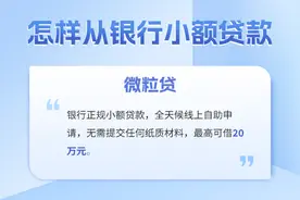 怎样从银行小额贷款：银行小额贷款产品微粒贷实例解析图片