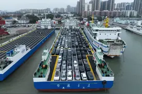 保障春运！琼州海峡第二艘新能源车专运船来了→图片