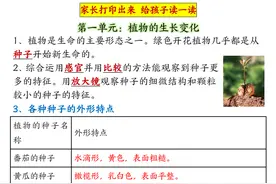 （教科版）四年级下册科学单元知识归纳！打印出来，读一读背一背图片
