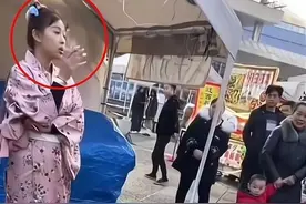 后续！穿和服女子真容被曝：一改嚣张气焰，认怂道歉再也不敢了图片